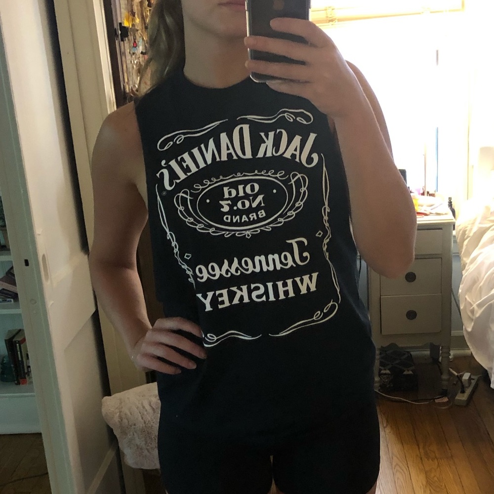 Jack Daniel’s Tennessee Whiskey cut off shirt
